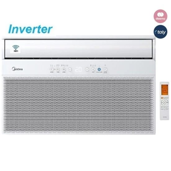 Midea Window Air Conditioner 18,500 BTU Inverter Wifi - White